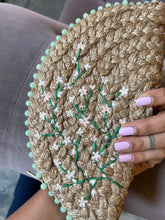 Load image into Gallery viewer, Dhaaga Life: Half Moon Clutch (with shoulder metal chain)