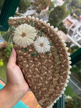 Load image into Gallery viewer, Dhaaga Life: Half Moon Clutch (with shoulder metal chain)