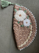 Load image into Gallery viewer, Dhaaga Life: Half Moon Clutch (with shoulder metal chain)