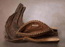 Load image into Gallery viewer, Dhaaga Life: Half Moon Clutch (with shoulder metal chain)