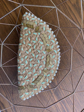 Load image into Gallery viewer, Dhaaga Life: Half Moon Clutch (with shoulder metal chain)