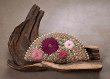 Load image into Gallery viewer, Dhaaga Life: Half Moon Clutch (with shoulder metal chain)