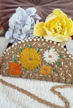 Load image into Gallery viewer, Dhaaga Life: Half Moon Clutch (with shoulder metal chain)
