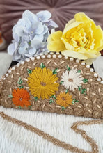 Load image into Gallery viewer, Dhaaga Life: Half Moon Clutch (with shoulder metal chain)
