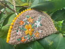 Load image into Gallery viewer, Dhaaga Life: Half Moon Clutch (with shoulder metal chain)