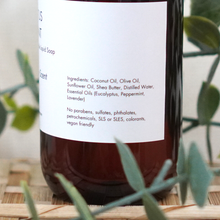 Load image into Gallery viewer, Livconsciously: Eucalyptus Peppermint Liquid Castile Soap