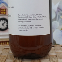 Load image into Gallery viewer, Livconsciously: Geranium Bergamot Liquid Castile Soap