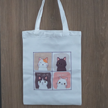 Load image into Gallery viewer, Livconsciously: Cat Tote Bag