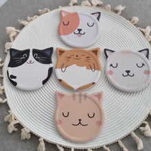 Load image into Gallery viewer, Livconsciously: Ceramic Cat Coaster