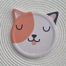 Load image into Gallery viewer, Livconsciously: Ceramic Cat Coaster