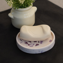 Load image into Gallery viewer, Livconsciously: Terrazzo Round Soap Dish