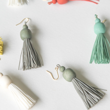 Load image into Gallery viewer, WoonHung: Egg Tassel Earrings