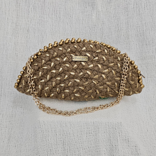 Load image into Gallery viewer, Dhaaga Life: Half Moon Clutch (with shoulder metal chain)
