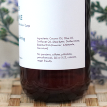 Load image into Gallery viewer, Livconsciously: Lavender Chamomile Liquid Castile Soap
